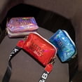 thumbnail image 3 of Bolso pequeño para teléfono móvil, bolso bandolera con láser de moda coreana para mujer, bolso bandolera con letras estampadas, 3 of 6