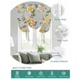 thumbnail image 2 of Yellow Rose Tie Up Curtains for Windows 63 Inch Length Balloon Curtains Kitchen Adjustable Balloon Window Shade Vintage Country Botanical Floral Vines Tie Up Valance Bathroom Curtain Window 42"x63", 2 of 6