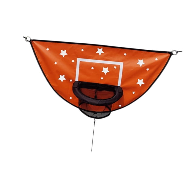 Aro de baloncesto para trampolín fácil de instalar el juego de baloncesto al aire libre Naranja