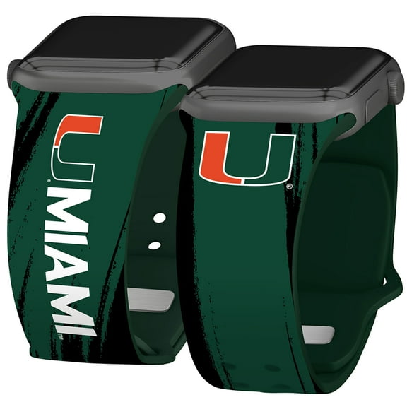 Miami HD Paint Stripe Unisex Watch Band for Apple Watch, 42/44/45/49mm(46mm Series 10/11) Short by Affinity Bands