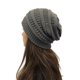thumbnail image 3 of Gorros de punto de invierno para mujer, gorro grueso con forro de satén de seda, gorro holgado y cálido de punto trenzado suave y elástico, 3 of 5