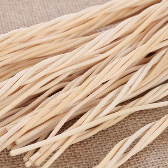 HONMEET 20Pcs Natural Rattan Reed Diffuser Sticks Light Yellow for Living Room Home Fragrance