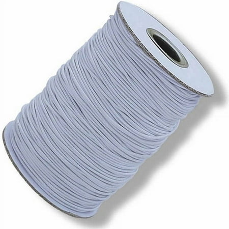 S&S Worldwide White Elastic Cord, 144 yd, Heavy