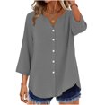 thumbnail image 4 of CAIXIA Womens 3/4 Sleeve Summer Crochet Cardigan Sweaters Lightweight Thin Open Front Kimono Cardigans, 4 of 9