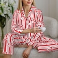 thumbnail image 5 of KLL Popcorn 1 Print Women's Long Sleeve Pajamas with Pants Sleepwear Loungewear 2 Set-X-Large, 5 of 7