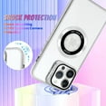 thumbnail image 2 of for iPhone 13 Pro Max Case Plating Magnetic Crystal [ Support for Magsafe ] Luxury Case Camera Protector Shockproof Protective Edge Cover Screen Protector Cover Girls Women Phone Case -Silver, 2 of 12