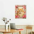 thumbnail image 2 of Nawypu Canvas Wall Art Poster with Funny Shabby French Cat Persian Vintage Pink Roses Floral Painting Poster Farmhouse Home Wall Decor for Bedroom Bathroom, Cat Lover Gifts,, 2 of 4