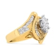 thumbnail image 2 of 14K Yellow Gold 1 1/4ct TDW Princess, Baguette, and Pie cut Diamond Marquise Shaped Ring (G-H, SI1-SI2), 2 of 8