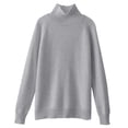 thumbnail image 3 of GILIGEGE Women's Turtleneck Sweater 2026 Fall Winter Stretch Lightweight Sweater Womens Cozy Sweaters Slim Fitted Ribbed Knit Fall Sweaters for Women Under Layer Shirts Mock Neck Knitted Tops 5XL, 3 of 3