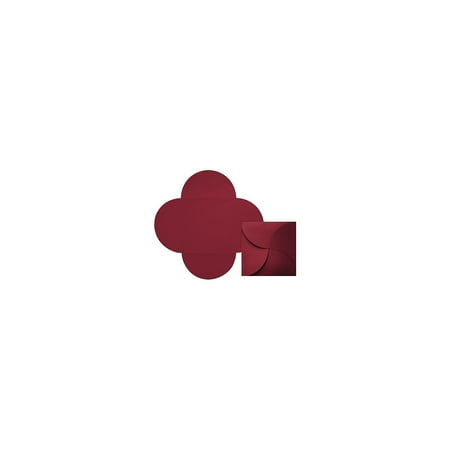 UPC: 0848614000685 | LUX 6 1/4 x 6 1/4 Petal Invitations 10/Pack Garnet (EX10LEBADR2310)