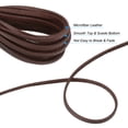 thumbnail image 3 of Uxcell Faux Suede Leather Cord Flat Synthetic Leather Strips for Necklace Bracelet Jewelry Beading DIY Crafts Brown, 3 of 7