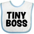thumbnail image 3 of Inktastic Tiny Boss Boys or Girls Baby Bib, 3 of 4