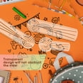 thumbnail image 7 of 7829 Clear Acrylic Geometric Stencil Templates Ruler Multifunctional Acrylic Drawing Ruler For Home School Travel Sketching, 7 of 7