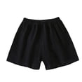 thumbnail image 4 of YunPes Toddler Girls Cotton Linen Shorts Quick Dry Elastic Waist Short Pants Kids Boys Soccer Basketball Gym Pull on Sport Shorts, 4 of 4