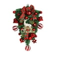 thumbnail image 2 of Fiudx Árbol Navideño Invertido con Detalles Festivos de Bolas Rojas, Diseño Único de Bayas, para Uso Interior y Exterior, para Puerta o Ventana, 48 Cm, Ideal para Regalo Navideño., 2 of 6