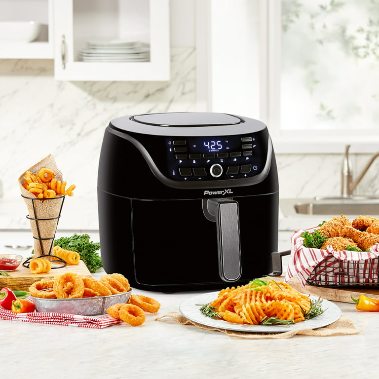 PowerXL™ Vortex Pro Air Fryer™ SmartTech with Recipe App, 8-QT Large Air  Fryer Oven Combo with 10 Presets, Roast, Bake, Broil, Dehydrate – Black 