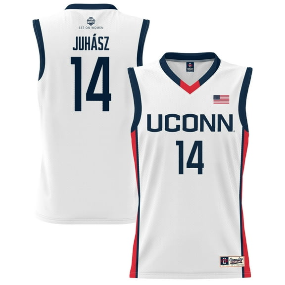 Unisex GameDay Greats Dorka Juhasz White UConn Huskies Lightweight Basketball Alumni Jersey