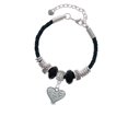 thumbnail image 2 of Delight Jewelry Antiqued Alligator Print Heart Granddaughter Celtic Knot Leather Bead Bracelet, 7"+2" Extender, 2 of 4