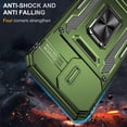 thumbnail image 3 of 15 Pro Max Phone Case for iPhone 15 Pro Max Case,with Camera Cover and Kickstand,[Heavy Duty Shockproof Case][Military-Grade Drop Protection] for iPhone 15 Pro Max Case Army Green, 3 of 12