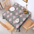 thumbnail image 2 of Pioneer Flower Floral Print Pattern Square Tablecloth, Waterproof Wipeable Spillproof Washable Table Cover for Home Kitchen Party Decor, 60"x60", 2 of 6