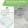 thumbnail image 5 of Post Surgery Elevating Leg Rest Pillow with Memory Foam Top - Best for Back, Hip and Knee Pain Relief, Foot and Ankle Injury and Recovery Wedge - Breathable and Washable Cover (8 I, 5 of 5