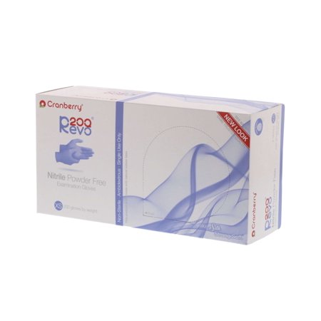 Cranberry 3205 R200 Nitrile Examination Gloves Powder Free Extra Small 200/Bx