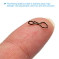 thumbnail image 4 of Unique Bargains 0.4'/ 0.43' Stainless Steel Fly Fishing Snaps Quick Change No Knot Fast Snap, 100 Pack, 4 of 6