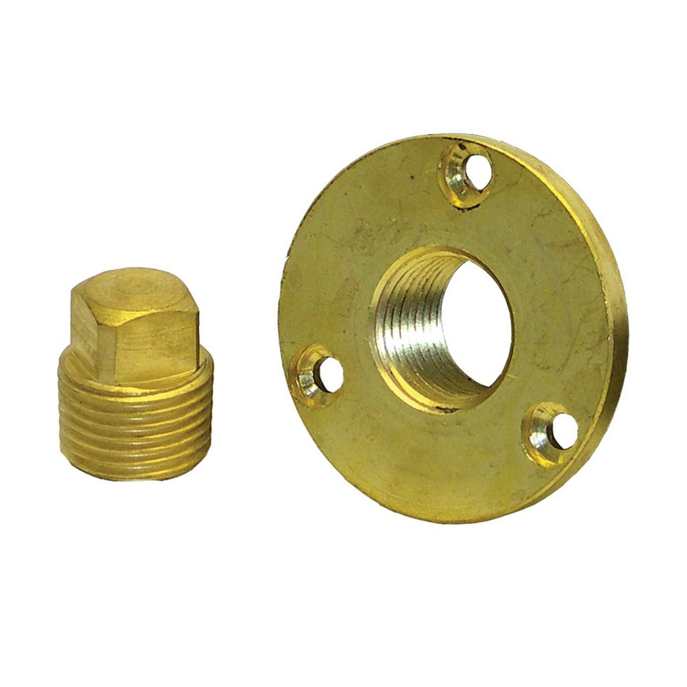 Shoreline Marine Garboard Drain Plug Male/Female Kit, Brass
