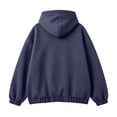 thumbnail image 5 of QUNYINEY Hoodie Women Blue Zip Up Fall Sweatshirt Casual Hooded with Pocket Long Sleeve Loose Fit Sweatshirts for Women S-2XL, 5 of 6