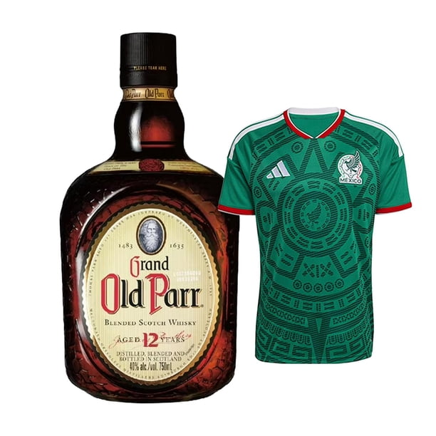 Whisky Grand Old Parr 12 años Blend 750 ml + Jersey Verde S