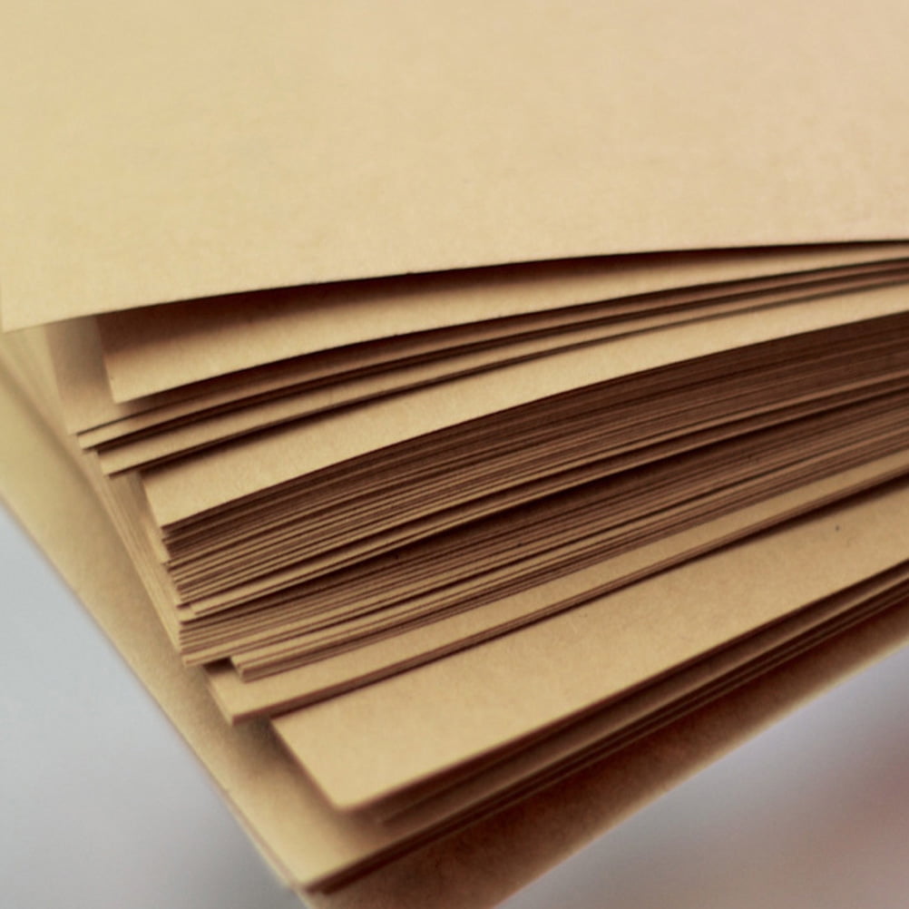 KHBUAB Brown Craft Wrapping Paper 100 Sheets For Paper Folding And DIY Crafts