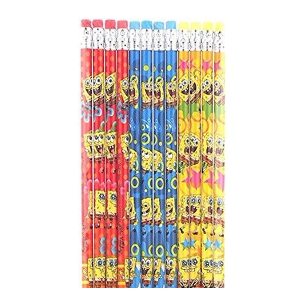 Spongebob Squarepants Authentic Licensed 24 Wood Pencils Pack Walmart