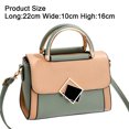 thumbnail image 2 of Genuine Leather Handbags Tote Shoulder Bag for Woman Satchel Designer Purse Top Handles Crossbody Bag,Green Khaki，G141512, 2 of 5