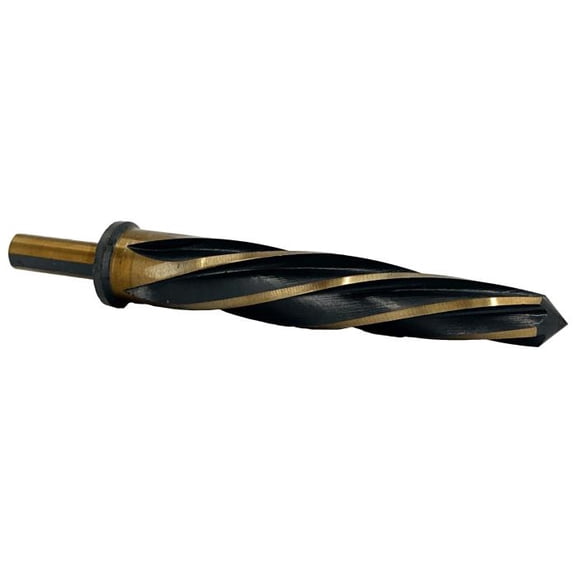 Drill America 7/16" HSS Black & Gold Straight Shank Bridge Reamer