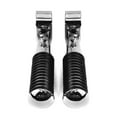 thumbnail image 2 of Krator Chrome Foot Pegs with 1-1.25" Inch Engine Guard Clamps, Anti-Vibrate, Foldable, Compatible with 2009-2017 Harley Davidson V Rod Muscle VRSCF, 2 of 6