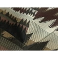 thumbnail image 3 of Ambesonne Brown Quilted Bedspread Set 3 Pcs, Wild Zigzag Forest Nature Art, King Size, Tan Burgundy and Ivory, 3 of 4