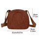 thumbnail image 2 of Bolso Bandolera de Pana, Bolso Casual de Hombro para Mujer con Correa Ajustable, Bolso de Gran Capacidad, Tote para el Día a Día con Bolsillos Interiores, Bolso para el Transporte y Viajes., 2 of 2