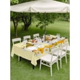 thumbnail image 4 of Outdoor Tablecloths with Umbrella Hole & Zipper, Yellow Bee Gnomes Tablecloth Rectangle 60x84 Inch, Spring Floral Daisy Farmhouse Waterproof Table Cloth, Patio/Pool/Picnic Table Covers, 4 of 8