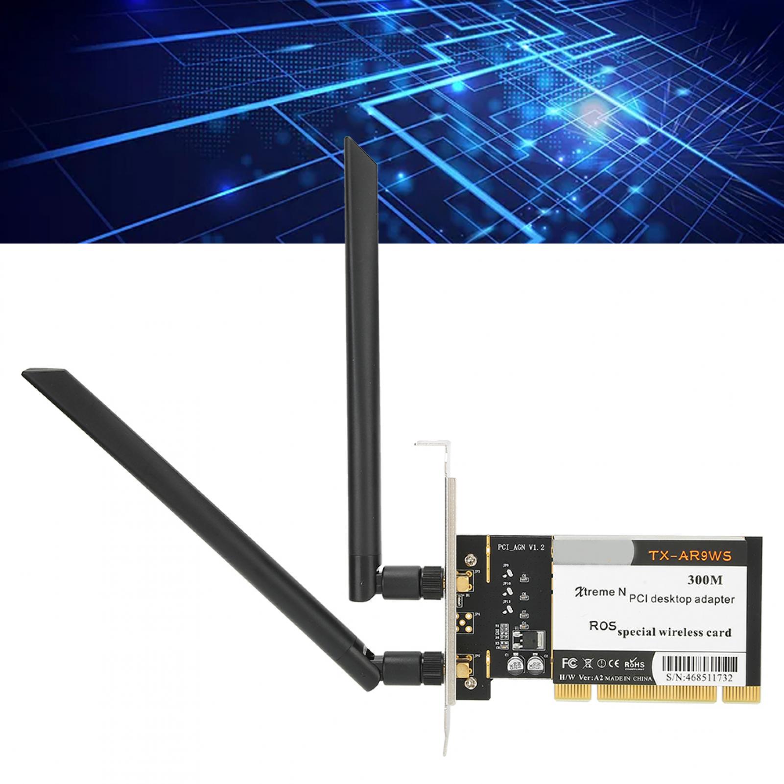 PCI Wifi Card Network Card, Ar9220 PCI Desktop Adapter, For Xp 32/64 - image 4 of 8