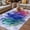 Multicolor, variant on Purple Leaves Outdoor Rug for Patio/Deck/Porch, Non-Slip Large Area Rug 5 x 7 Ft, Spring Summer Botanical Farmhouse Modern Art Indoor Outdoor Rugs Washable Area Rugs, Camping Rug Carpet Runner
