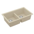 thumbnail image 6 of Karran USA QU-810-BI-PK1  Quartz Granite 32" Undermount Double Basin Bisque Quartz Composite KItchen Sink, 6 of 13