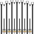 thumbnail image 1 of Cadena de postes de luz NUERPO, 7 unidades, 3 m, metal para exteriores, 1 of 7