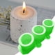 thumbnail image 4 of Gwong hogar 2 PCS 3 Cavidades Molde de resina epoxi flexible anti-stick redondo 3D yeso de yeso flores de silicona Gwong 21097380, 4 of 7