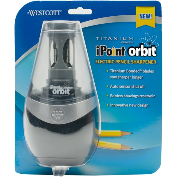 Westcott iPoint Orbit Electric Pencil Sharpener-Black
