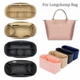 thumbnail image 3 of 2 estilos con cremallera/rejilla, forro de inserción de fieltro, bolsa organizadora, bolso de mano, bolsa interna para Longchamp, bolsa de inserción de alta calidad, 3 of 5