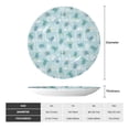 thumbnail image 2 of Picia Sea Turtle Pattern Bone China Decorative Plate – Wall Decor with Stand and Adhesive, Elegant Ornament for Living Room, Office, or Entryway-6in, 2 of 6