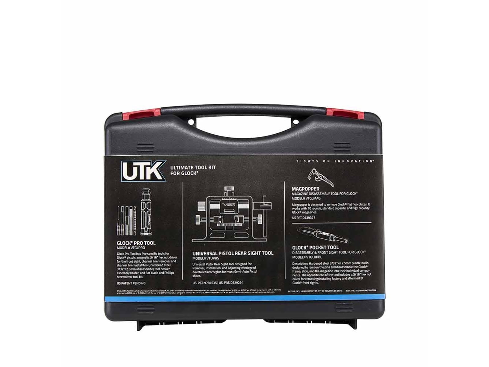 VISM Ultimate Tool Kit with Case, for Glock Handguns, Black/Blue
