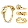 thumbnail image 4 of 14K Yellow Gold Heart X-Design Promise Ring (SIZE 7), 4 of 5
