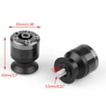 thumbnail image 2 of Universal Motorcycle CNC Carbon Fiber 6mm Swingarm Sliders Spools Gray, 2 of 3