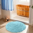 thumbnail image 6 of Sheepskin Round Rug 15.7 Inch, Fluffy Shag Circle Rug for Bedroom, Nursery, Living Room, Washable Non- Fuzzy Area Rug for Home Decor and Kids Playroom, 6 of 6